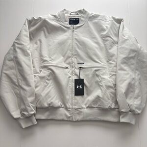 Womens Under Armour Expanse Sherpa Fleece Lined Loose Bomber Jacket XL MSRP $130